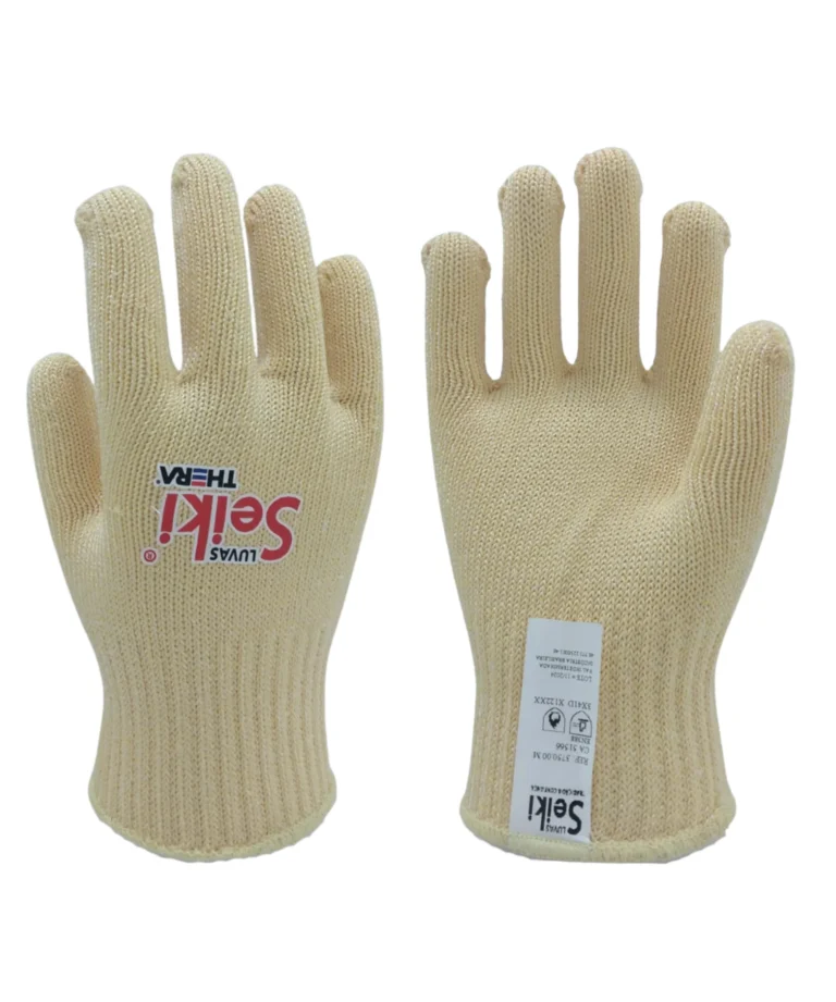 Luva de segurança, confeccionada com 4 fios de aramida THERA LIGHT, punho com lastex e acabamento em overloque. Marca Seiki CA 51566 - Referência 3750.00