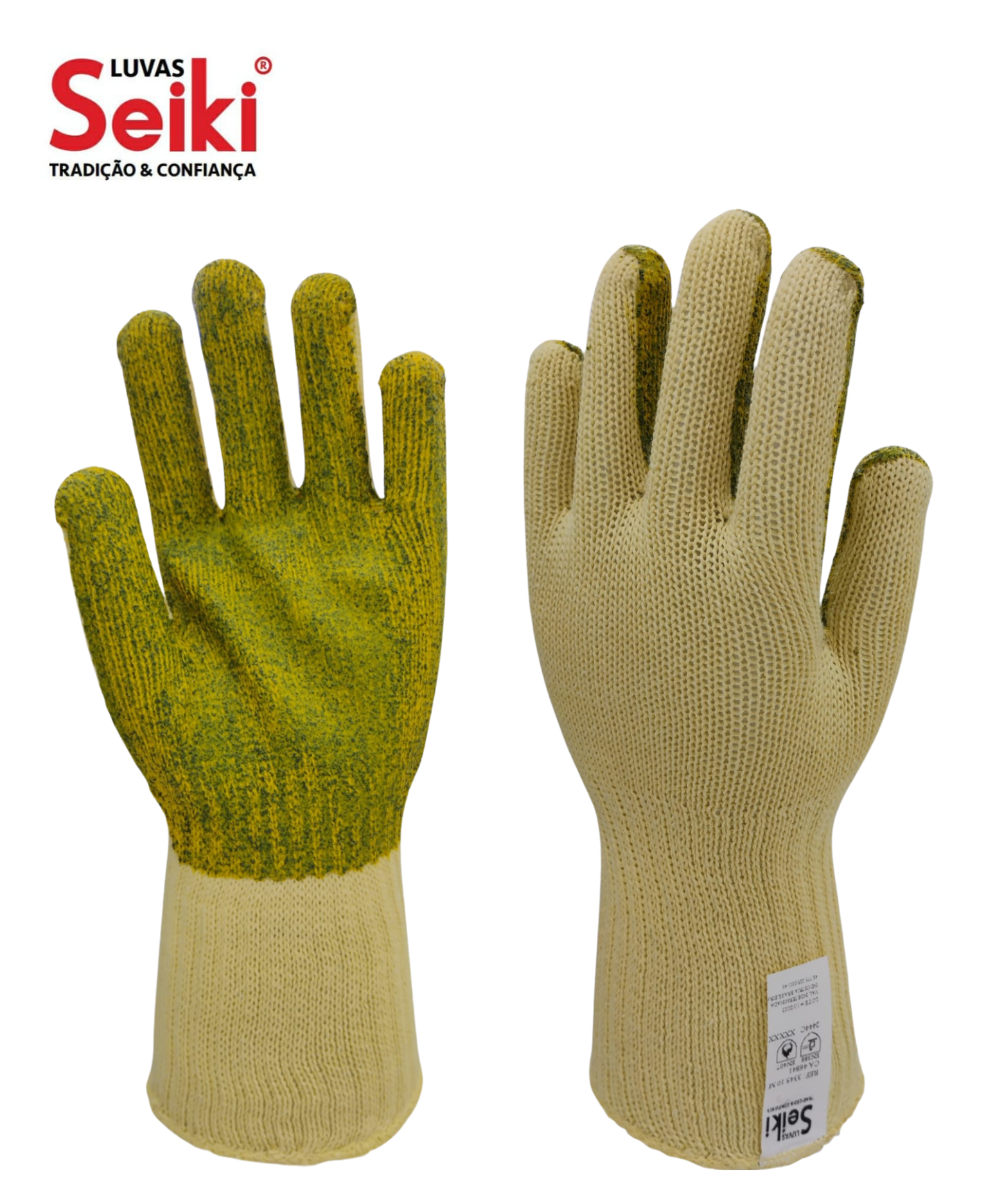 Luva de Aramida 4 Fios Emborrachada
